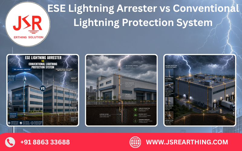 ESE Lightning Arrester vs Conventional Lightning Protection System